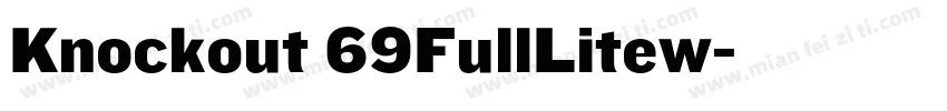 Knockout 69FullLitew字体转换